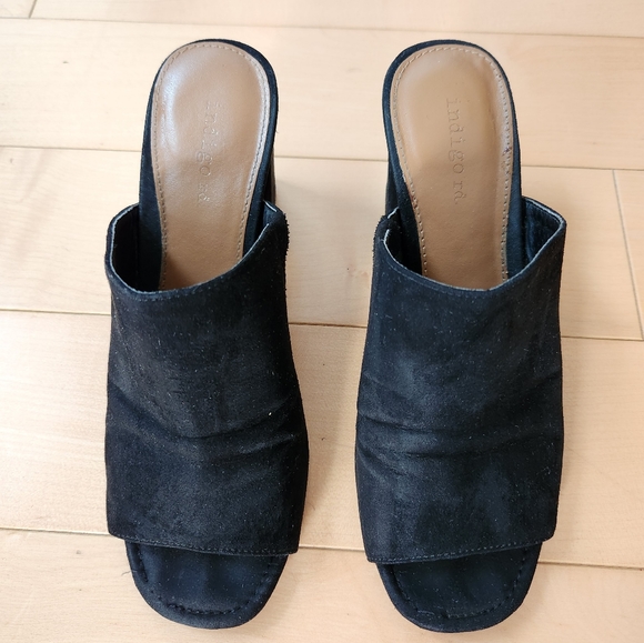 Black suede mules - Picture 7 of 7